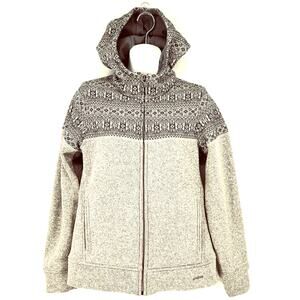 Patagonia Womens Better Sweater Full Zip Gray Aztec Design Hooded Size S